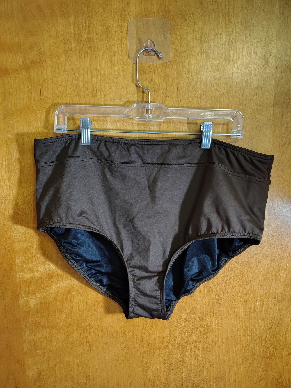 Lands' End Women's High-Waist Swim Bottoms in Brown